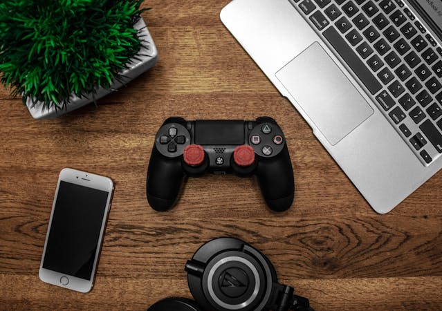 video game controllers, participating in digital marketing for gaming.